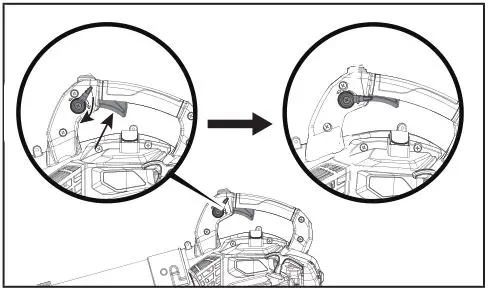 CHAMPION 100734 Leaf Blower - Set the cruise control lever