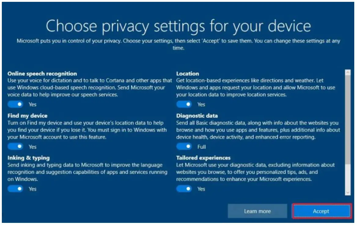 dahua HMC5100X High Performance Module Computer - Privacy settings