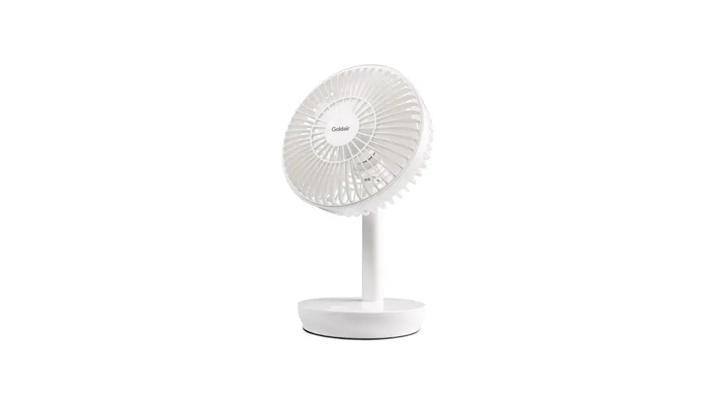 Goldair Gspdf100w 15cm Rechargeable Desk Fan Instruction Manual