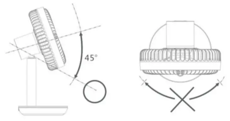 Goldair GSPDF100W 15cm Rechargeable Desk Fan - Figure 3