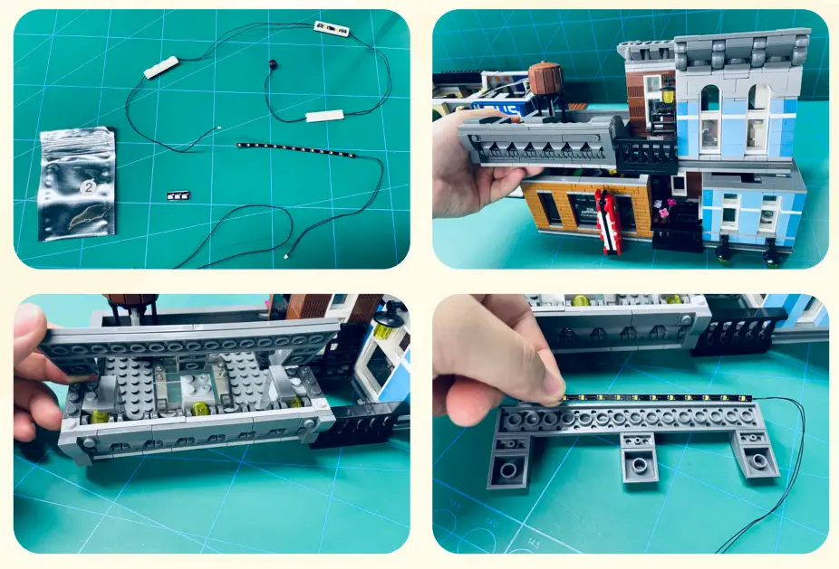 GAME OF BRICKS 10246 Light Kit for Detective’s Office - fig 14