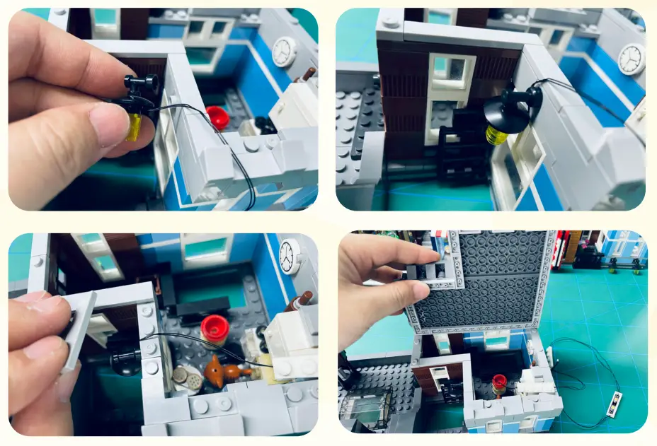 GAME OF BRICKS 10246 Light Kit for Detective’s Office - fig 17