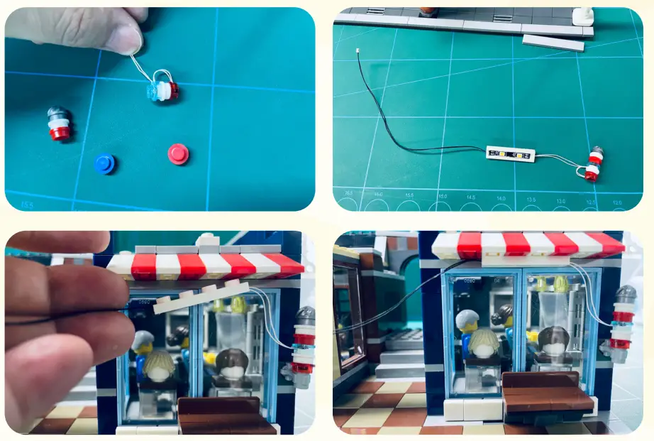 GAME OF BRICKS 10246 Light Kit for Detective’s Office - fig 7