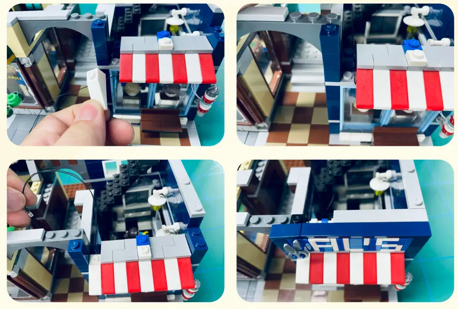 GAME OF BRICKS 10246 Light Kit for Detective’s Office - fig 8