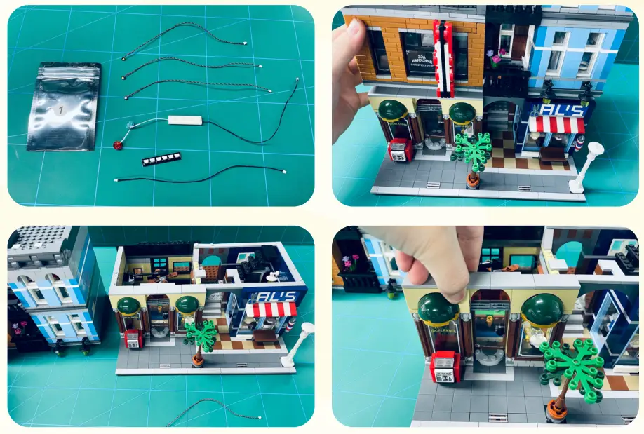 GAME OF BRICKS 10246 Light Kit for Detective’s Office - fig