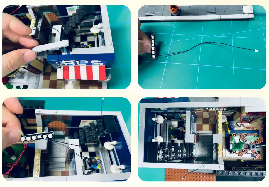 GAME OF BRICKS 10246 Light Kit for Detective’s Office - fig11