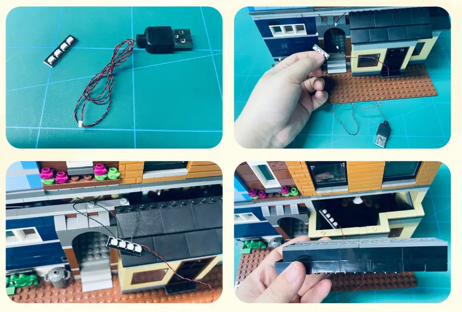 GAME OF BRICKS 10246 Light Kit for Detective’s Office - fig24