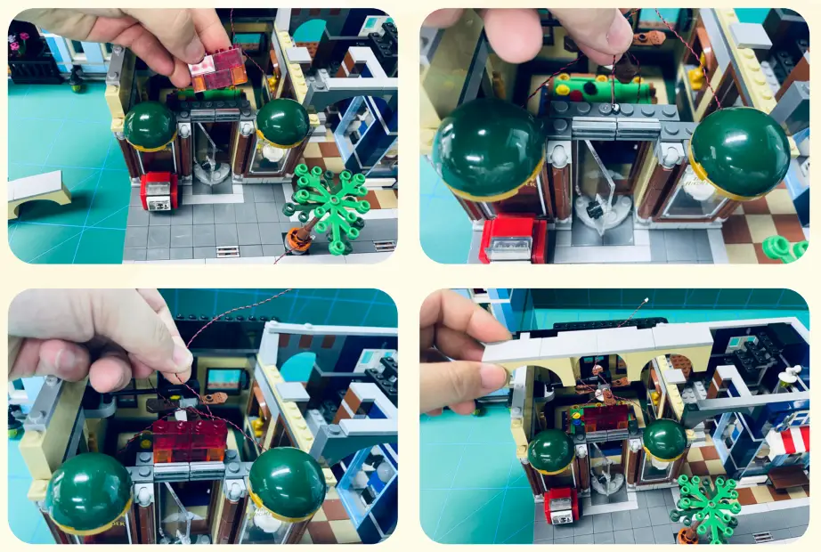 GAME OF BRICKS 10246 Light Kit for Detective’s Office - fig4