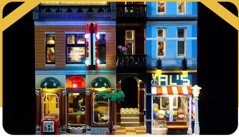 GAME OF BRICKS 10246 Light Kit for Detective’s Office