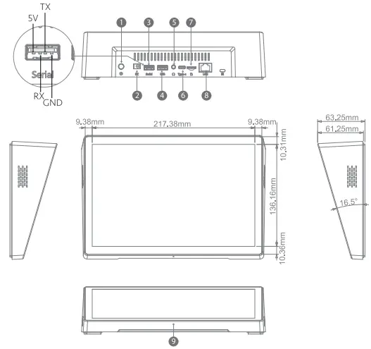 10.1 Inch Exterior Components