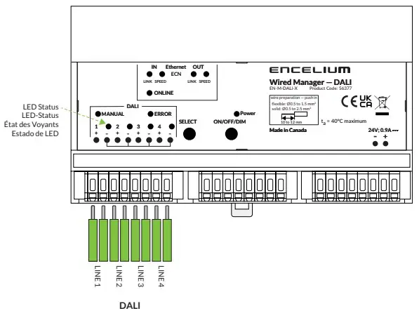 Wired Manager — DALI