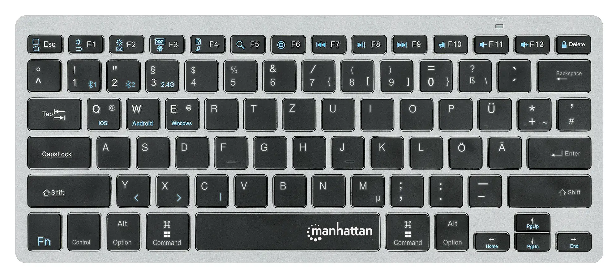 Manhattan 180559 Ultra Slim Dual-Mode Wireless Keyboard