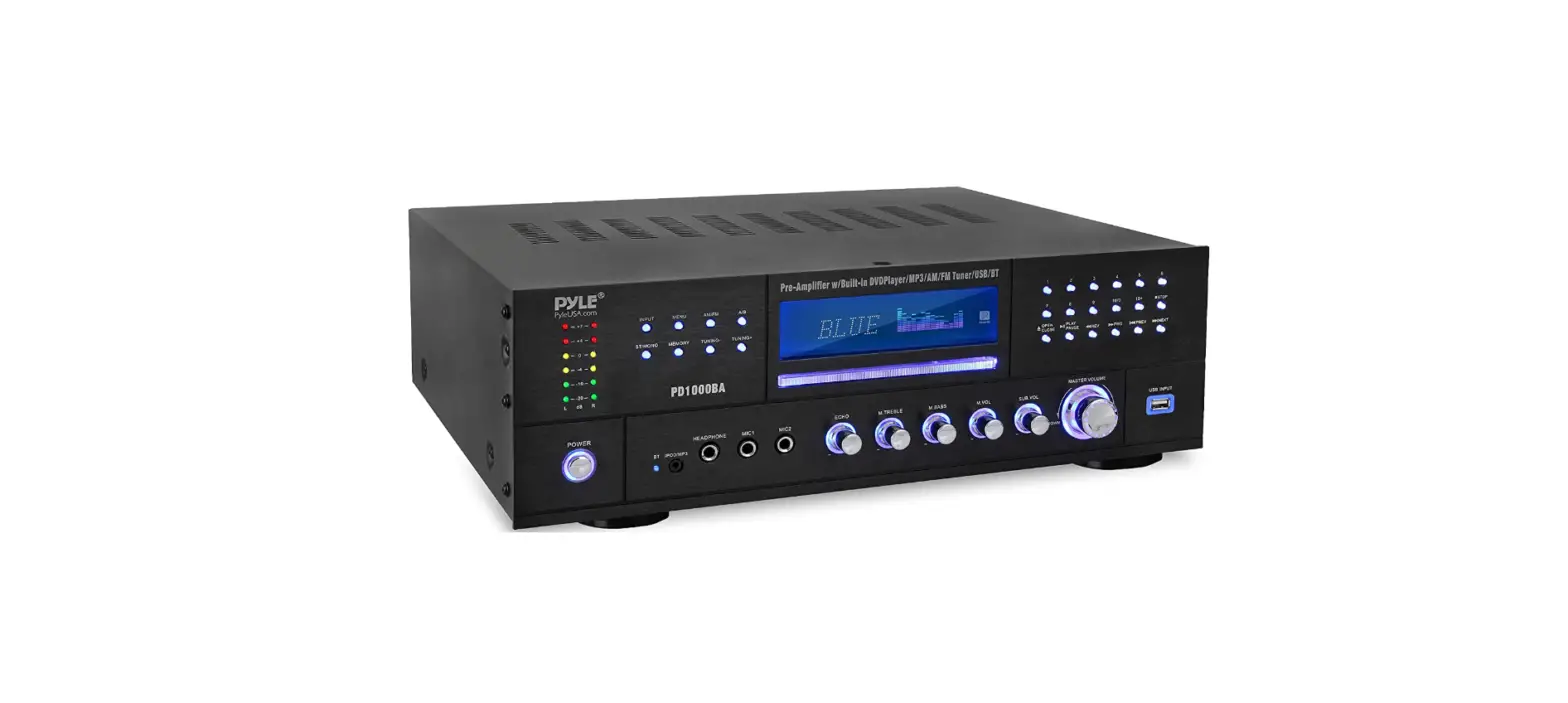 Pyle Pd1000ba.5 4-channel Wireless Bluetooth Power Amplifier User Guide