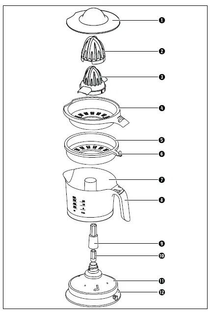 SILVERCREST-SZP-25-C3-Citrus-Juicer-Instruction-fig-1