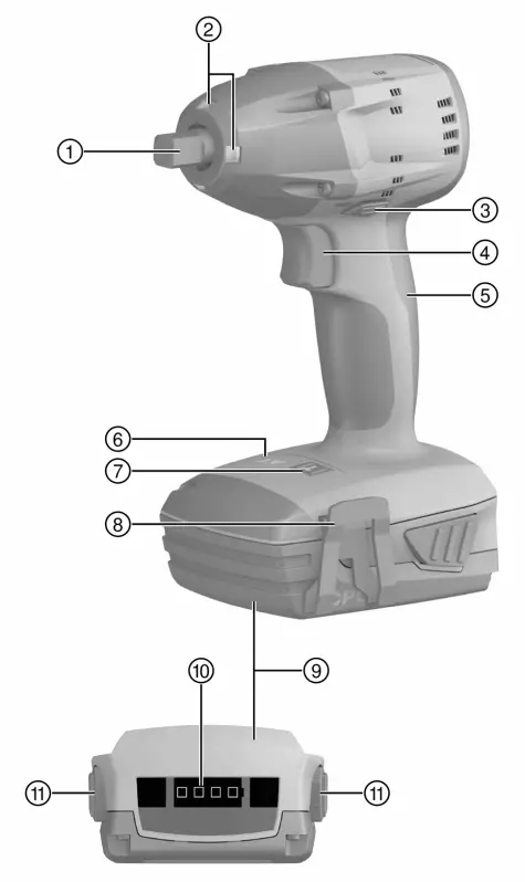 HILTI SIW 6 ATA22 Cordless Impact Wrench - fig 1