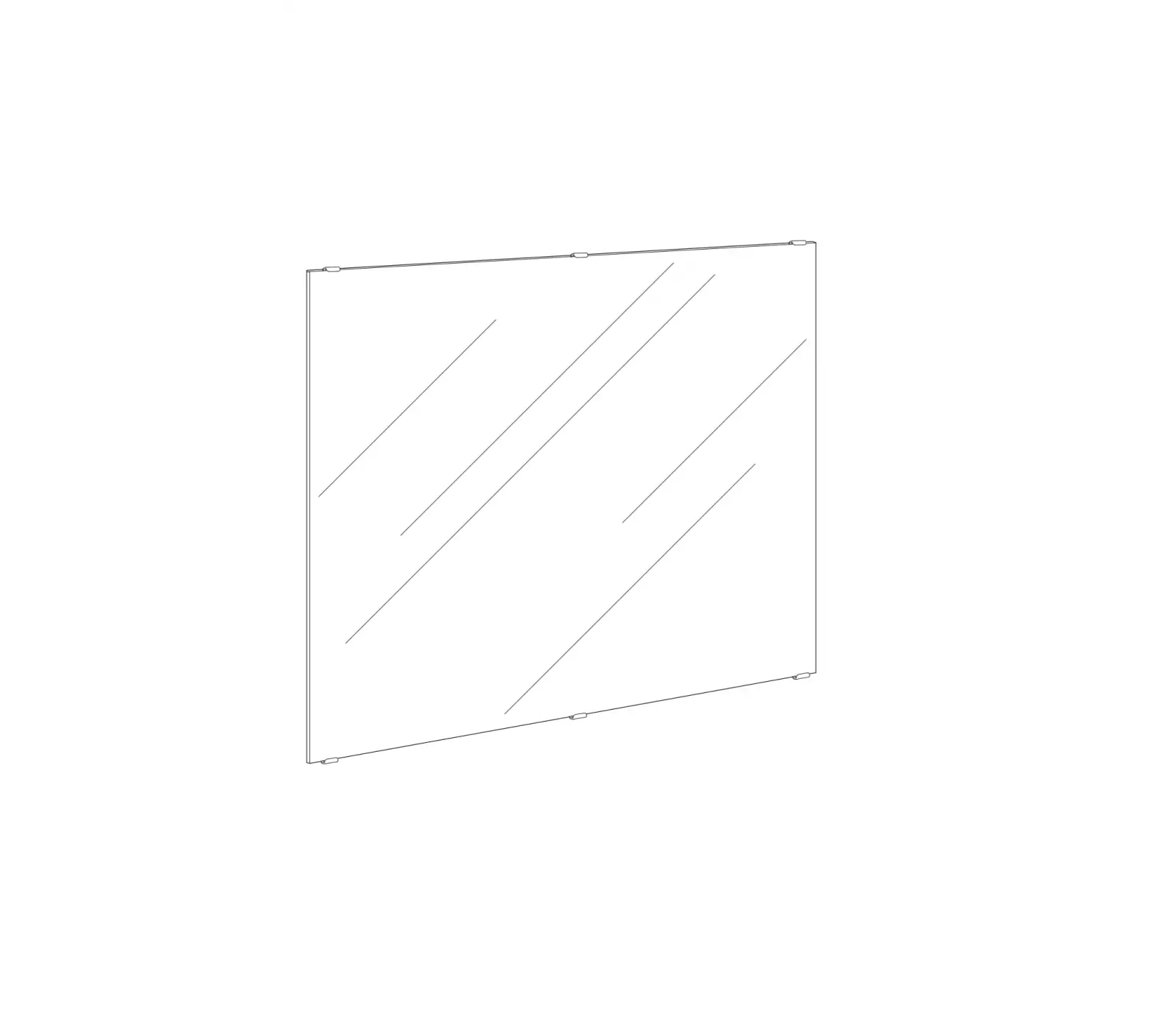 Ikea Lettan Mirror, 47 1/4x37 3/4