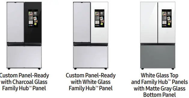 SAMSUNG RF24BB6900 Bespoke Counter Depth 3 Door French Door Refrigerator-FIG2
