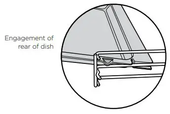 Westinghouse WLE500 Series Freestanding Electric Cooker User Guide - Fitting the grill dish
