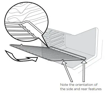 Westinghouse WLE500 Series Freestanding Electric Cooker User Guide - Fitting the oven shelves