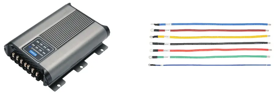 ATEM POWER AP20DC DC DC Dual Battery System Kit Battery Charger with Solar - PACKING LIST