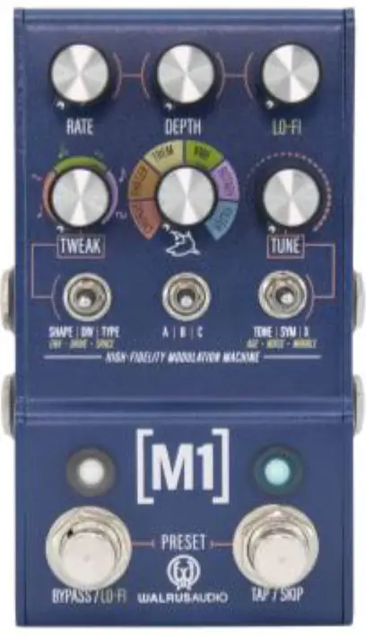 FACE MI 59086 High Fidelity Modulation Machine Effects Pedal -