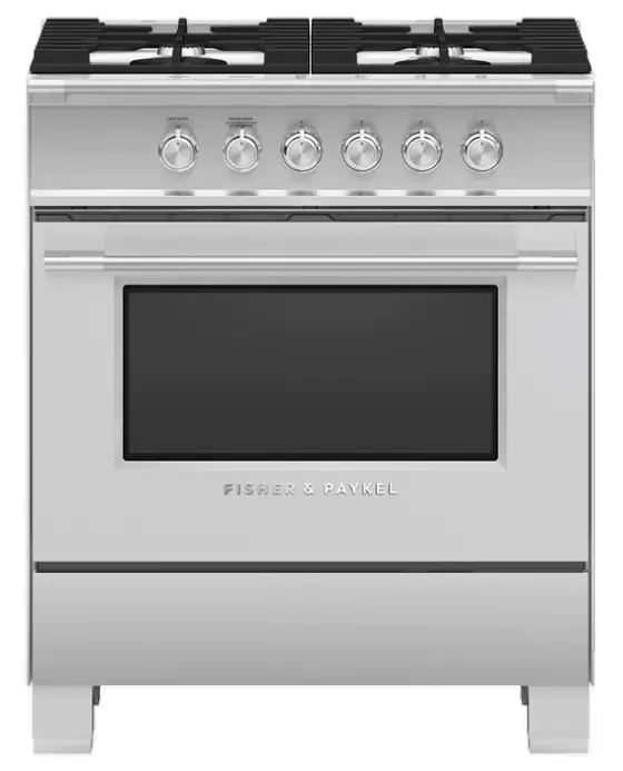 FISHER   PAYKEL OR30SCG4X1 Gas Range, 30 Inch 4 Burners