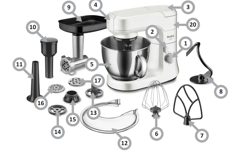 Amica-KML-4011-Kitchen-Robot-fig-1