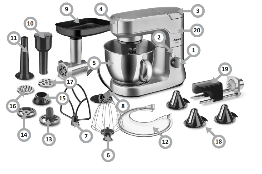 Amica-KML-4011-Kitchen-Robot-fig-2