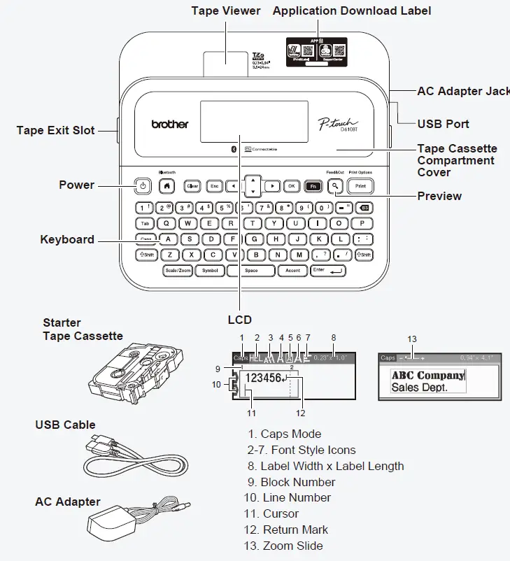 brother PT-D610BT Label Makers Printers 2