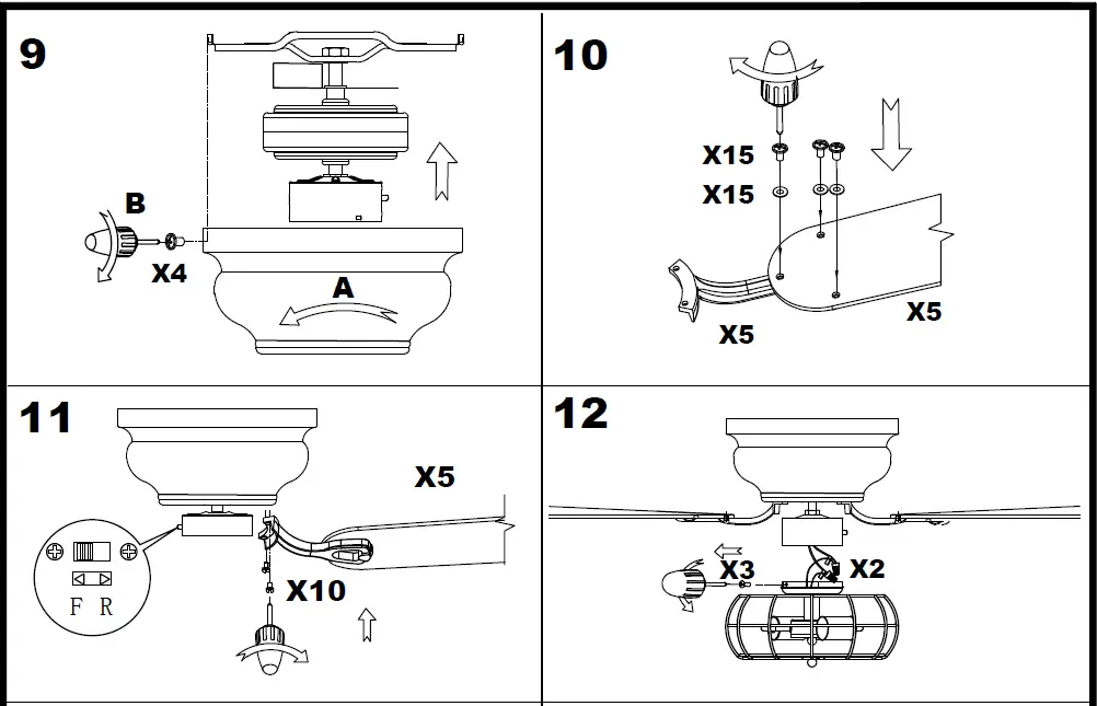 Parrot Uncle F6310 Thurber Industrial Ceiling Fan fig-4