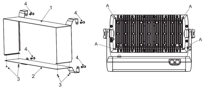 Top hat and half top hat installation