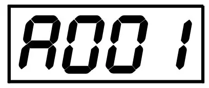 current DMX address.