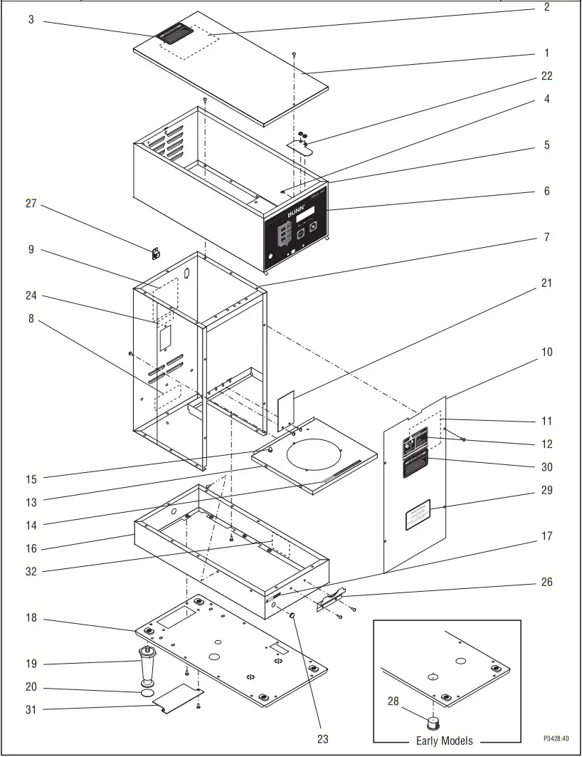 BUNN 37981 0001 BrewWISE GPR DBC 12 5 Gallon Single Coffee - FIGURE 1