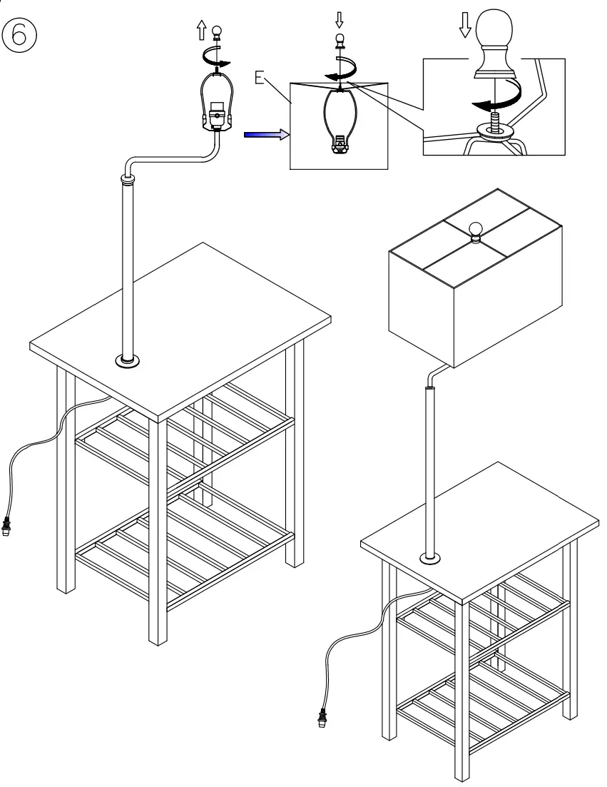 ASHLEY l734031 Furniture Metal Tray Lamp-fig5