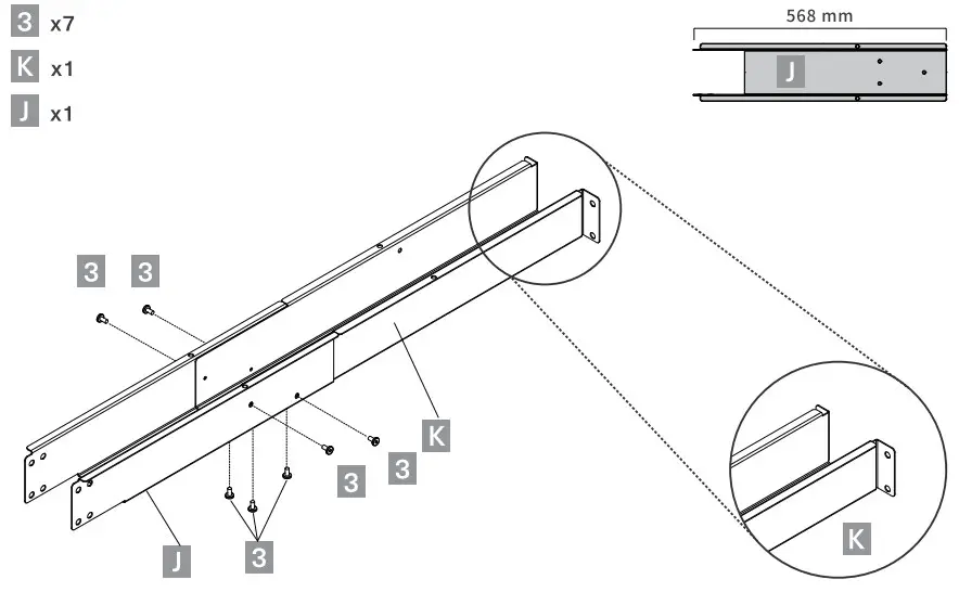 thermaltake Tough Desk 500L RGB - assembling crossbarsside table fit