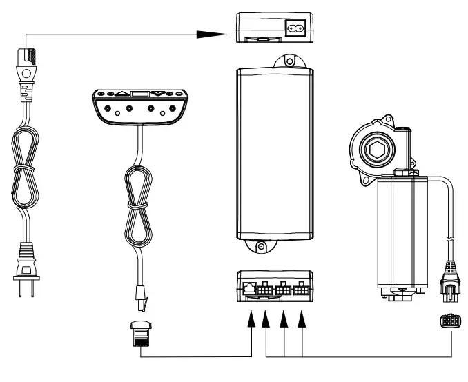 thermaltake Tough Desk 500L RGB - assembling motor set