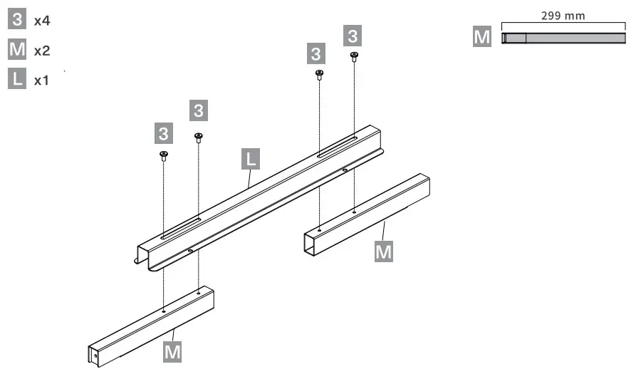 thermaltake Tough Desk 500L RGB - assembling side bracked