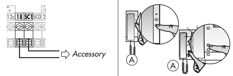 ALCAD Door VideoDoor Entry Systems with Keypad Unit - Connection