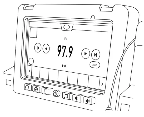 Pixel PXUTVKT Satellite Radio UTV Kit - Radio