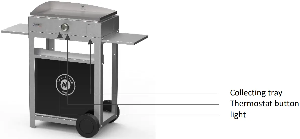 LE MARQUIER PLTE160I Electric Plancha Contact Griddle - Plancha