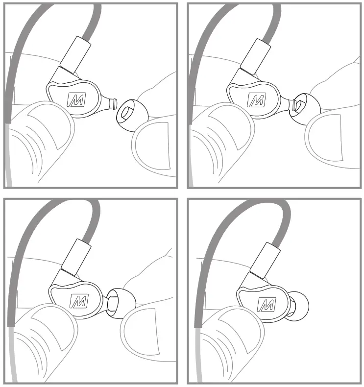 MEE M6 VR Multiplatform In-Ear Gaming Headphones - EARTIP SELECTION