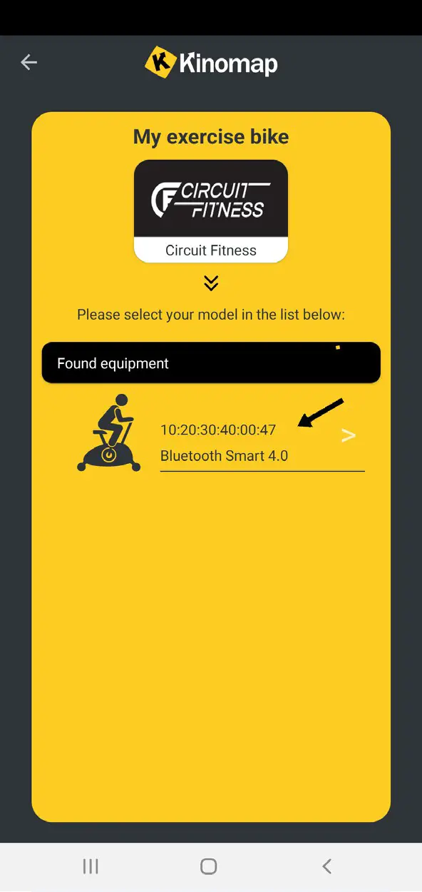 CIRCUIT FITNESS AMZ 55BK BT Bluetooth Deluxe Club Revolution Cycle - PAIRING WITH KINOMAP 11