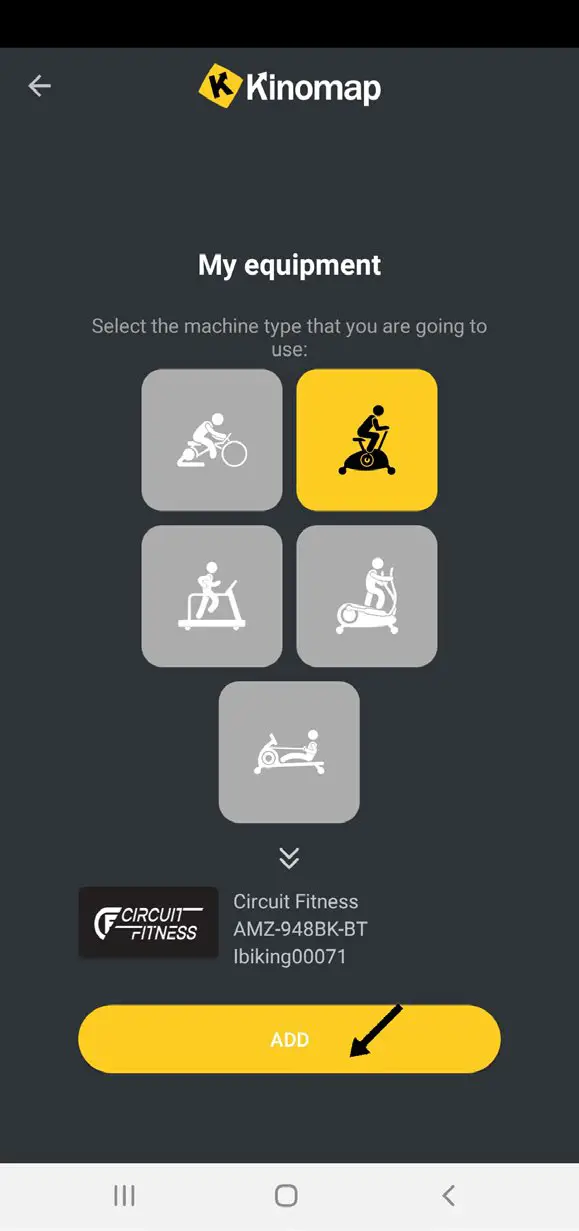 CIRCUIT FITNESS AMZ 55BK BT Bluetooth Deluxe Club Revolution Cycle - PAIRING WITH KINOMAP 12