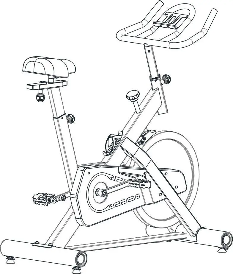 CIRCUIT FITNESS AMZ 55BK BT Bluetooth Deluxe Club Revolution Cycle