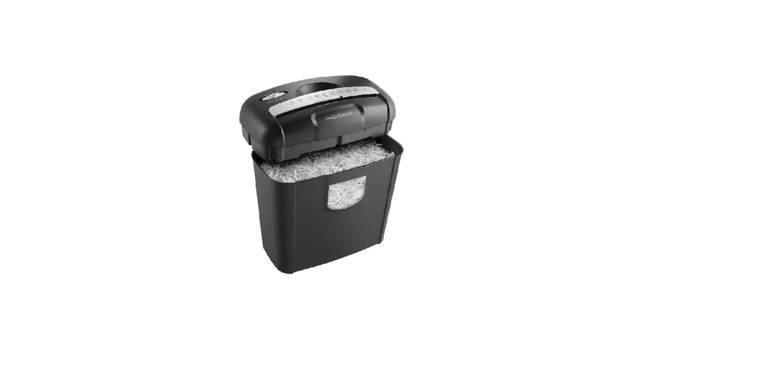 Insignia Ns-ps06cc/ns-ps06cc-c 6-sheet Cross Cut Shredder Quick Setup Guide