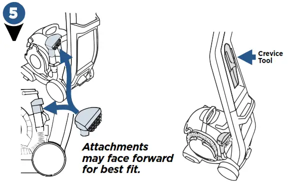 Bissell 1560, 1564, 1565 Series ProHeat 2X Lift-Off Deep - Crevice