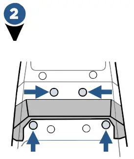 Bissell 1560, 1564, 1565 Series ProHeat 2X Lift-Off Deep - Slide handle 2