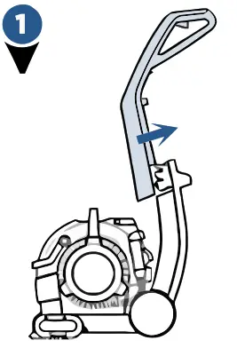 Bissell 1560, 1564, 1565 Series ProHeat 2X Lift-Off Deep - Slide handle