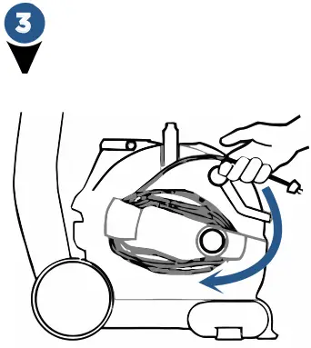 Bissell 1560, 1564, 1565 Series ProHeat 2X Lift-Off Deep - Wrap cord