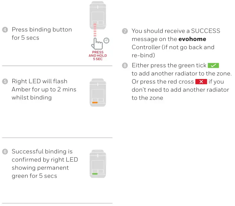 Honeywell Home ATP921R3100 Evohome Wi-Fi Zone Controller - Bind the Radiator Controllers (HR91)